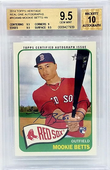 2014 Topps Heritage Mookie Betts Low pop