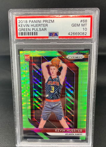 2018 Prizm kevin Huerter Green Pulsar /25 psa 10