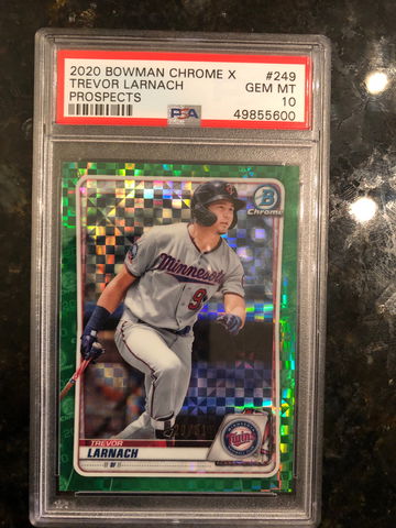 2020 Bowman Chrome X Trevor Larnach Prospects PSA 10  20/31