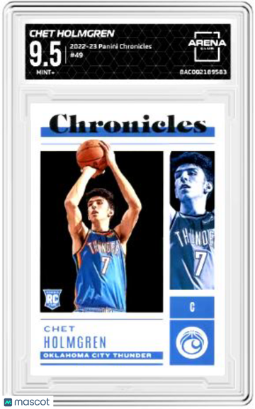 2022-23 Panini Chronicles Chet Holmgren #49 Arena Club 9.5