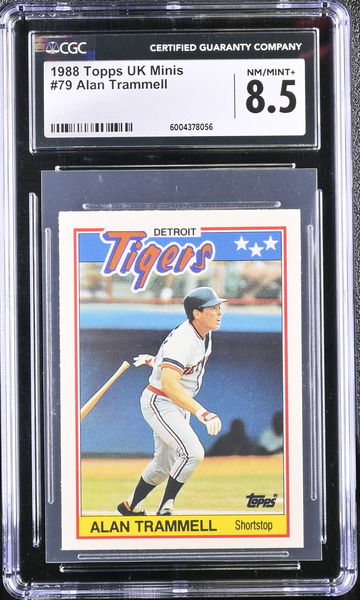 1988 TOPPS ALAN TRAMMELL #79 CGC 8.5