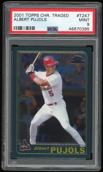 Albert Pujols 2001 Topps Chrome #T247 PSA 9