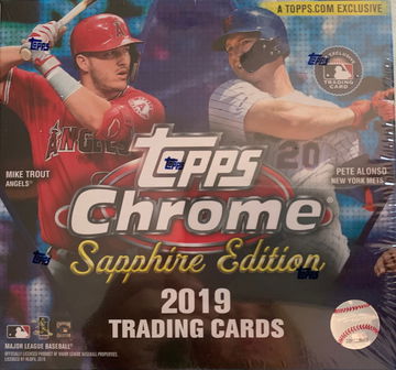 2019 TOPPS CHROME SAPPHIRE SINGLE HOBBY BOX