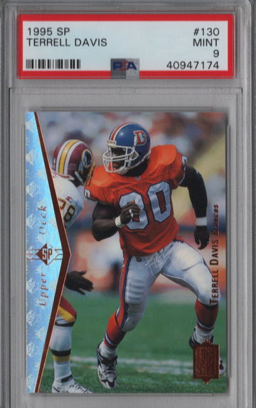 1995 SP #130 Terrell Davis RC PSA 9 Mint