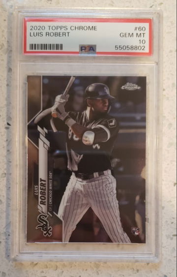 2020 Topps Chrome Luis Robert Rookie PSA 10