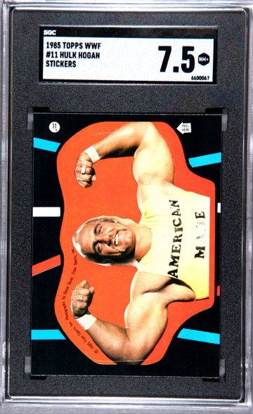 Hulk Hogan  1985 Topps WWF Stickers SGC 7.5