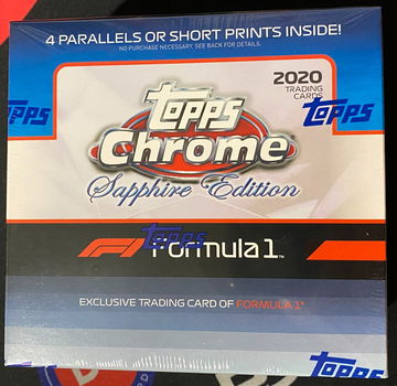 2020 Topps Chrome Formula 1 Racing Sapphire Edition Factory Sealed Box