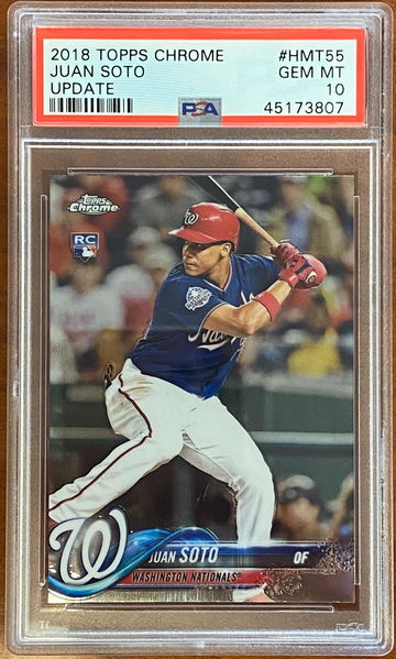 Juan Soto 2018 Topps Chrome Update PSA 10