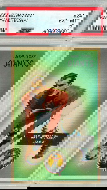 1955 Bowman Ray Wietecha #24 PSA 6 P1235