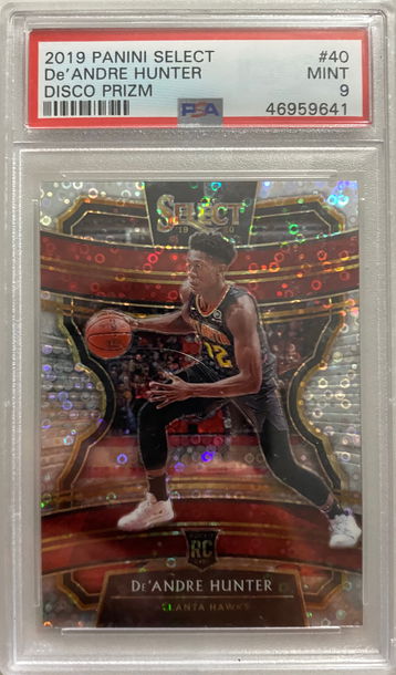 2019 Panini Select De’Andre Hunter Disco Prizm PSA 9