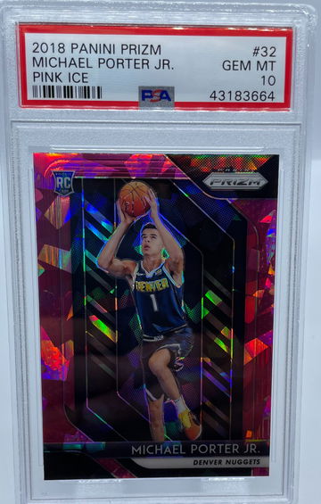 2018 Panini Prizm Michael Porter Jr. PINK ICE PSA 10 GEM-MINT
