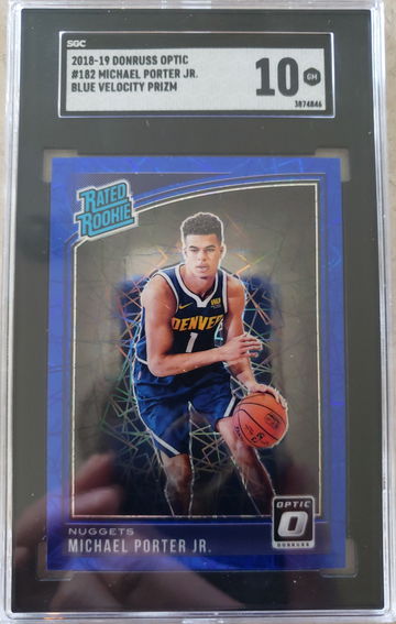 Michael Porter Jr 2018 Optic Blue Velocity #182 SGC 10 💎 