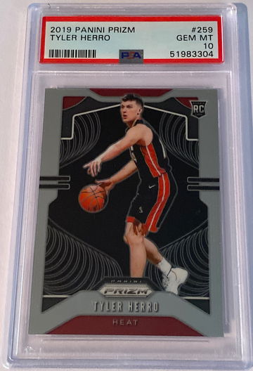 2019 Panini Prizm Tyler Herro PSA 10