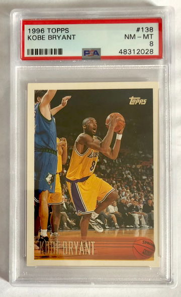1996 Kobe Bryant Topps #138 PSA 8