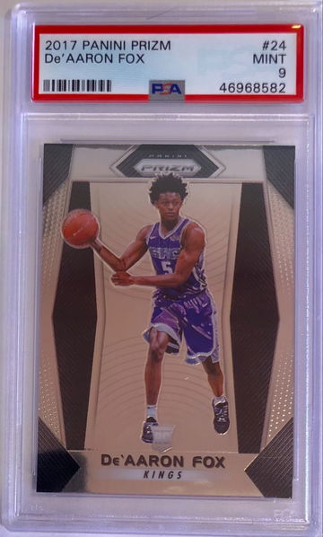 2017 De'Aaron Fox Prizm PSA 9