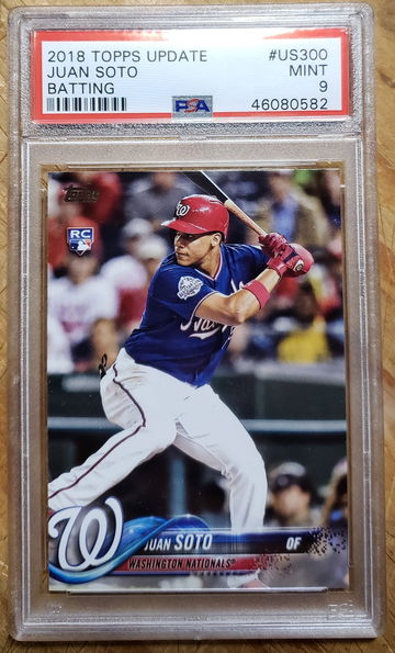 Juan Soto 2018 Topps Update PSA 9 US300