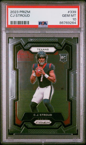 2023 PANINI CJ STROUD PRIZM #339 PSA 10
