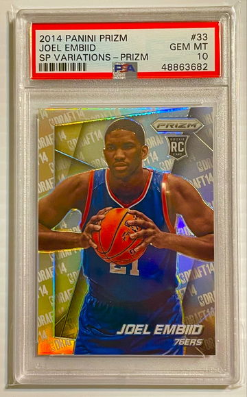 Joel Embiid 2014 Silver Prizm RC SP Variation 