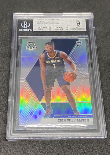 2020 Panini Mosaic Zion Williamson Silver Prizm BGS 9