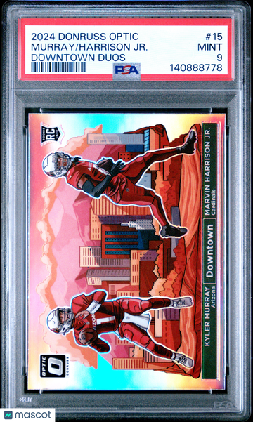 2024 Panini Donruss Optic Downtown Duos Harrison JR. Murray #15 PSA 9
