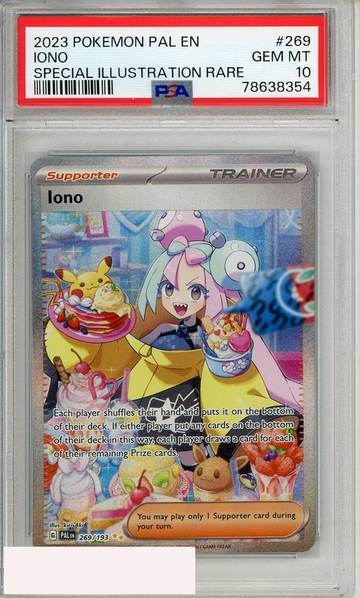 2023 POKEMON PAL EN-PALDEA EVOLVED IONO #269 SPECIAL ILLUSTRATION RARE PSA 10