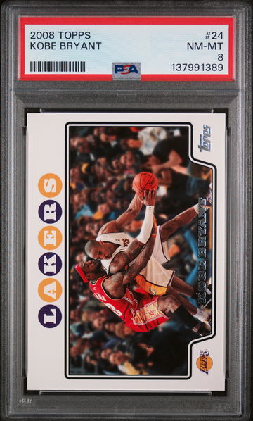 2008 Topps Kobe Bryant #24 PSA 8