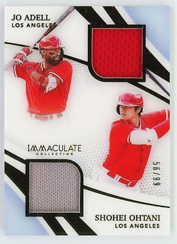 2021 Panini Immaculate Game-Worn Jersey Patch Shohei Ohtani / Jo Addell #MD-AO