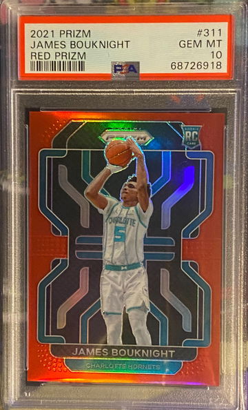 2021 Prizm James Bouknight Red Prizm /299 PSA 10