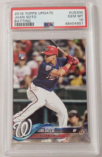 2018 Topps Update Juan Soto US300 Batting PSA 10