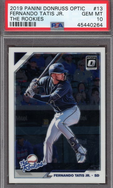 2019 Panini Donruss Optic Fernando Tatis Jr # 13 The Rookies PSA 10