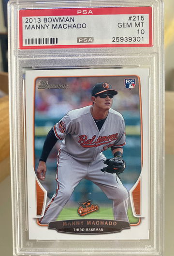 2013 Bowman Manny Machado PSA 10