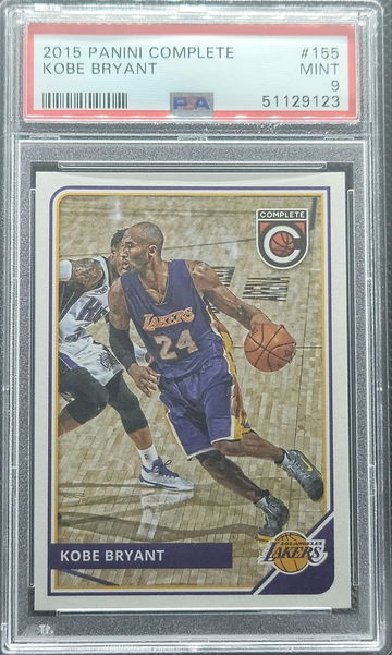 2015 Panini Complete #155 Kobe Bryant Los Angeles Lakers PSA 9
