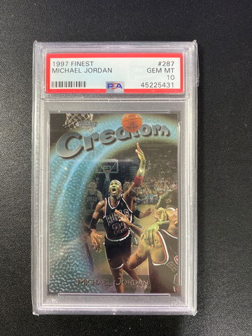 1997 Finest #287 Michael Jordan PSA 10