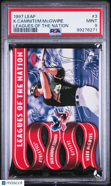 1997 Leaf Leagues Of The Nation M. Mcgwire K. Camniti #3 PSA 9