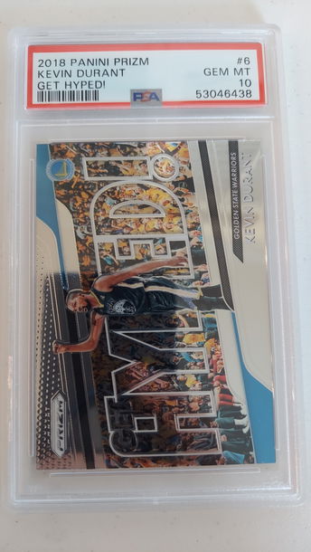 2018 Panini Prizm KEVIN DURANT "Get Hyped" PSA GEM MINT 10 POP 20