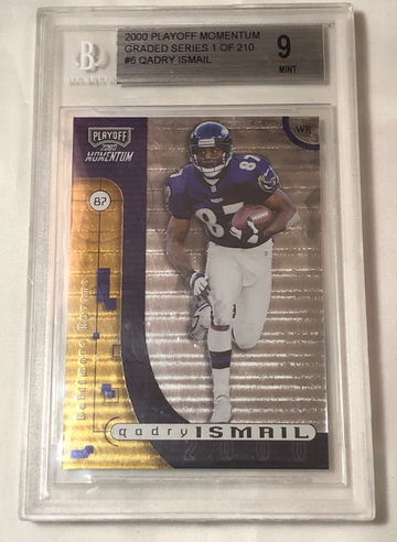 2000 PLAYOFF MOMENTUM GRADED SERIES (1 of 210) # QUDRY ISMAIL  MINT 9
