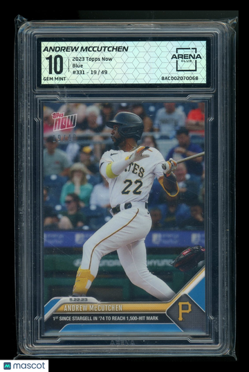 2023 Topps Now Blue Andrew McCutchen #331 /49 Arena Club 10