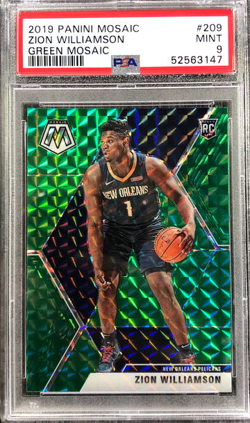 2019 Mosaic Zion Williamson #209 PSA 9 MINT