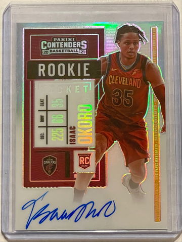 2020-21 Panini Contenders Isaac Okoro Prizm Rookie Auto