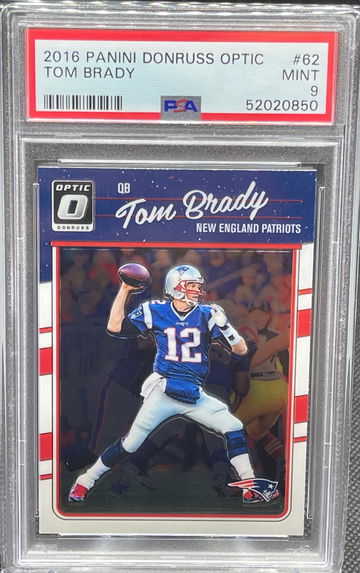 Tom Brady 2016 Donruss Optic PSA 9