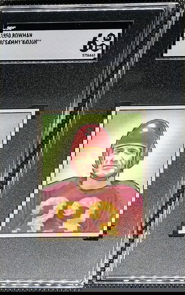 Sammy Baugh 1950 Bowman Card # 100 Graded SGC 6 Legendary HOF!!