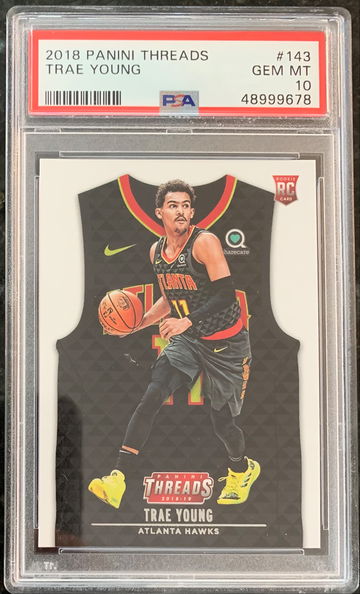 2018 Panini Threads Trae Young Rookie PSA 10 #143