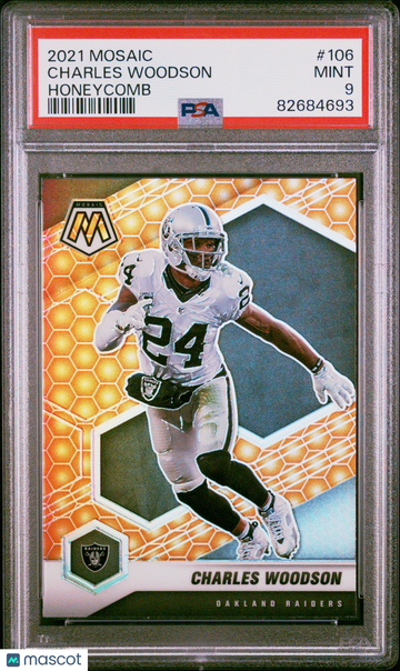 2021 Panini Mosaic Charles Woodson #106 PSA 9
