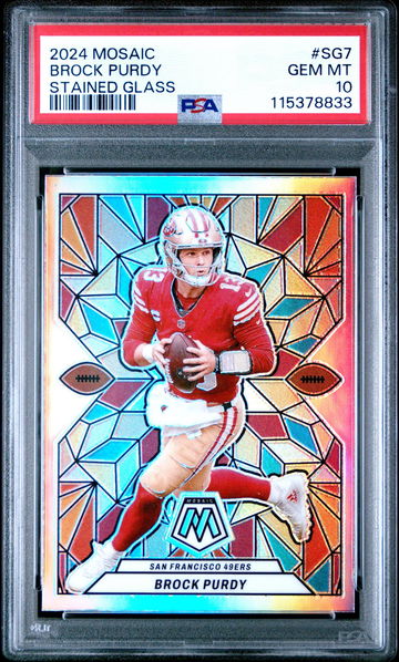 2024 Mosaic Stained Glass Brock Purdy #7 PSA 10