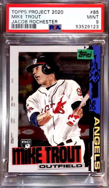 2020 Project 2020 Trout/Jacob Rochester #85 PSA 9