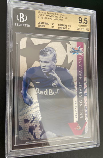 Erling Braut Haaland 2019 Topps Crystal ROOKIE UEFA Finest BGS 9.5 low pop