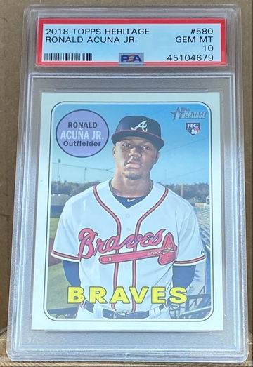 2018 topps heritage Ronald Acuna