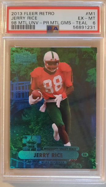 2013 Fleer PMG Retro Precious Metals Gems Jerry Rice PSA 6 