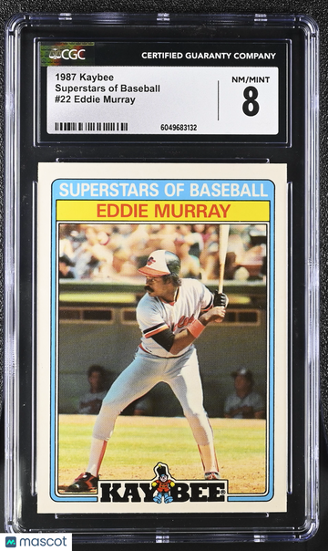 1987 Kaybee Eddie Murray #22 Superstars of Baseball CGC 8
