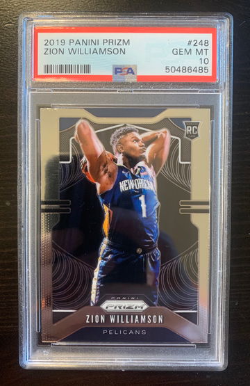 2019 Panini Prizm #245 Zion Williamson Rookie RC PSA 10 Gem Mint